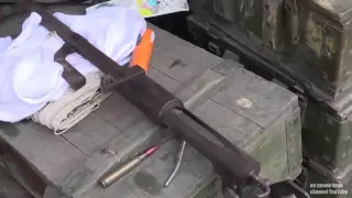 Новоазовск пулемет ДШК   Novoazovsk the DShK machine gun