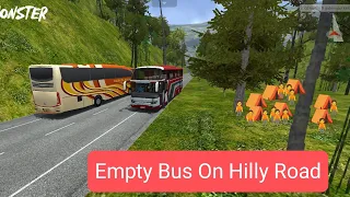 Bus left the passenger on picnic spot | Bus Return In Hilly Road#Bus simulator 21