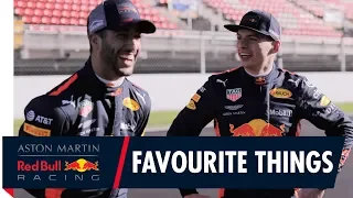 Daniel Ricciardo and Max Verstappen share their favourite things