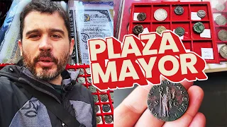 VISITO LA PLAZA MAYOR DE MADRID | Mercadillo de monedas en España