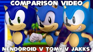 Comparison/Figure Review: Sonic (Nendoroid vs Tomy’s Ultimate Figure vs Jakks Collectors Figure)