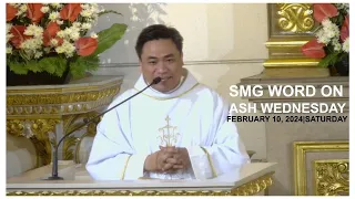 SMG WORD ON ASH WEDNESDAY - FEB 10, 2024 | Scripture Message from God with Fr. Jason Laguerta