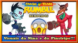 BOMBA!!! Visuais da Nina e do Pinstripe do Crash Rumble!!! - Personagens Removidos