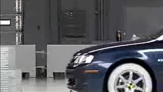 Crash Test  of 2007 Saab 9-3 Covertible w/sab