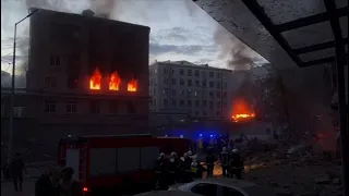 Russia Bombs Ukraine Capital During UN Visit