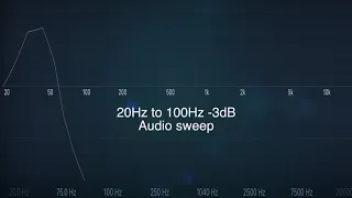 20Hz to 100Hz -3dB Audio sweep