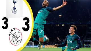 مباراة مجنونة/توتنهام واياكس 3-3 (ذهاب وإياب. دور ربع النهائي 2019)جنون خليل البلوشي HD