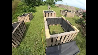 Building Raised Beds From Pallets