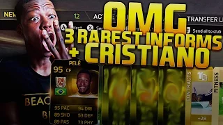 OMG 3 RAREST INFORMS + CRISTIANO IN A PACK - INSANE FIFA 15 PACK OPENING !!