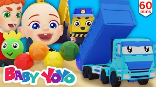 The Colors Song (Sand Dumptruck) + more nursery rhymes & Kids songs - Baby yoyo