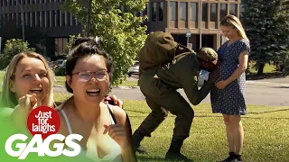 Soldier Comes Home to Discover a Baby!