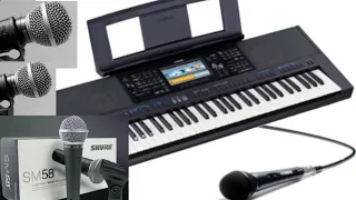 How to connect and manipulate a Microphone on piano Yamaha PSR SX-700