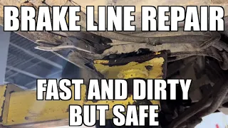 Brake line repair, on a time crunch