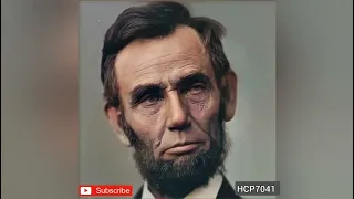 Abraham Lincoln AI Animation, Colorized Photography and Black and White | HCP7041 | like us ❤👍