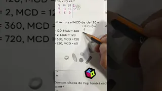 🎁 Como calcular el mínimo común múltiplo (mcm) y Máximo Común Divisor de 2 Números #examenunam