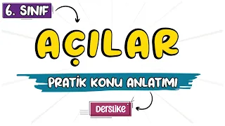 Açılar | 6. Sınıf Matematik #2023