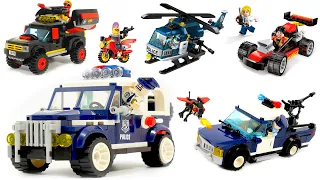 Build 5 Epic LEGO Police Cars! Enlighten 1904, 1905, 1906, 1907,1909