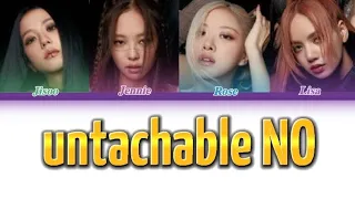How would BLACKPINK sing 'No untachable by Megan Trainor Color Coded