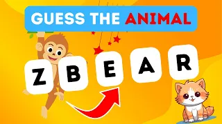 Guess the Animal by its Scrambled Name | Animal Quiz Challenge