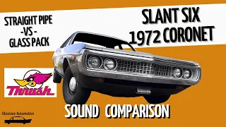 Straight Pipe Vs Thrush Glass Pack! Slant Six Exhaust Muffler 1972 Dodge Coronet Obsolete Automotive