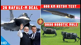 Indian Defence Updates : 26 Rafale-M Deal by March,HSTDV Test,DRDO Robotic Mule,FICV Technologies