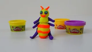 Пчела из пластилина Play Doh - Обучающее видео для детей mirglory