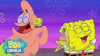 Bob Esponja | Todas as Vezes que o Bob Esponja Usa um Pequeno Clone! 🤏 | Bob Esponja em Português