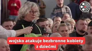 "Wojsko atakuje bezbronne kobiety z dziećmi" - Mariusz Błaszczak odpowiada