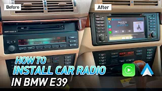 How to Install a CarPlay car stereo ion #BMW E39. All plug and play! #bmwe39 #bmw #carplay #car