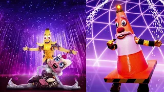 DUET : Banana Split & Traffic Cone performs “A Million Dreams” (Masked Singer)