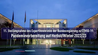 Pandemievorbereitung auf Herbst/Winter 2022/2023: Empfehlung des ExpertInnenrat der Bundesregierung