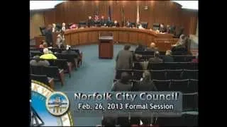 Formal 02/26/13 Session - Norfolk City Council