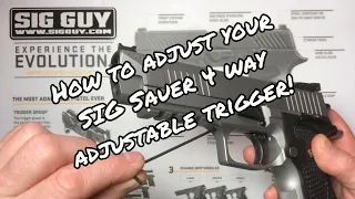 How to adjust your SIG Sauer P226 X5 4 way adjustable trigger!