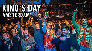 🇳🇱 Kings Day Amsterdam 2023 Night Street Party Koningsdag | Koningsnacht