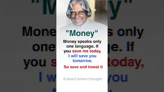 🔥Money Speaks Only😱🥰 / APJ Abdul Kalam Quotes #kalam #shorts