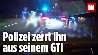 Golf GTI rast mit 240 km/h vor Polizei davon