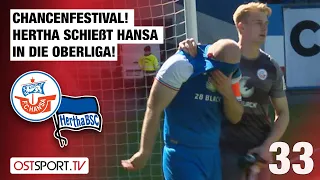 Chancenfestival! Hertha schießt Hansa in die Oberliga: Hertha II - Hansa II | Regionalliga Nordost