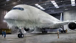 How Brand New 370 Million $ Aircraft Are Cruelly Tested Inside Giant Fridge