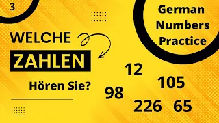 A1 Übung 3 Welche Zahlen hören Sie? || Which number you listen?