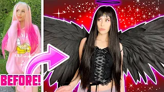 TRANSFORMING INTO A DARK FAIRY IN REAL LIFE! Roblox