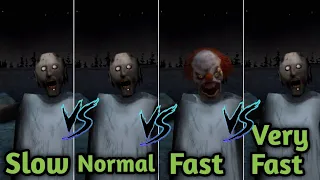 Granny 3 Slow VS Normal VS Fast VS Very fast|Granny 3