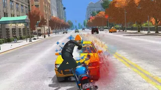 GTA IV - Epic Motorcycle Crashes Ragdolls Ep.1 (Euphoria Physics)