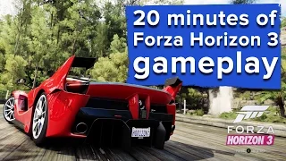 20 minutes of Forza Horizon 3 Xbox One gameplay