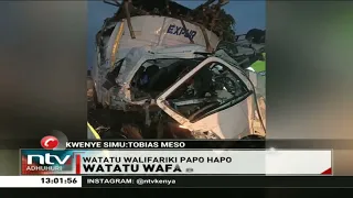 Watatu wafa barabarani katikia ajali eneo la Ntulele