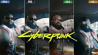 Cyberpunk 2077 – PS4 Pro vs PS5 vs XSX vs PC RTX 3090 Comparison (Load Times/Graphics/Gameplay)