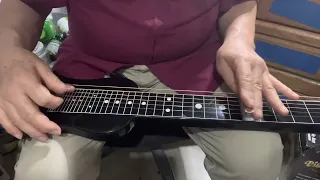 Testing SX affordable lap steel with benders