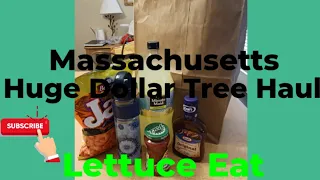 Huge Massachusetts Dollar Tree Haul New Itmes! Favorite Snacks #dollartree #save #money #lettuceeat
