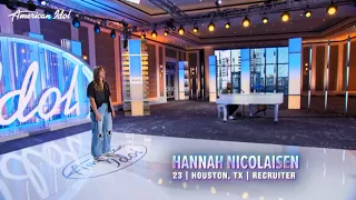 Sports Star Hannah Nicolaisen Makes It To Hollywood Week | American Idol | 2023