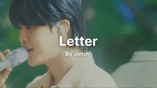 Letter [ 편지 ] [ Dear ARMY ] by Jimin- Hidden Track [ FACE ] - English Lyrics #BTS2023FESTA