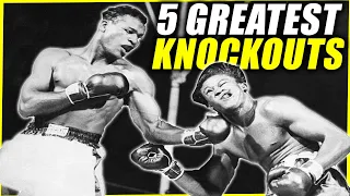 Sugar Ray Robinson | Top 5 Boxing Knockouts Ever | #1 Is Insane